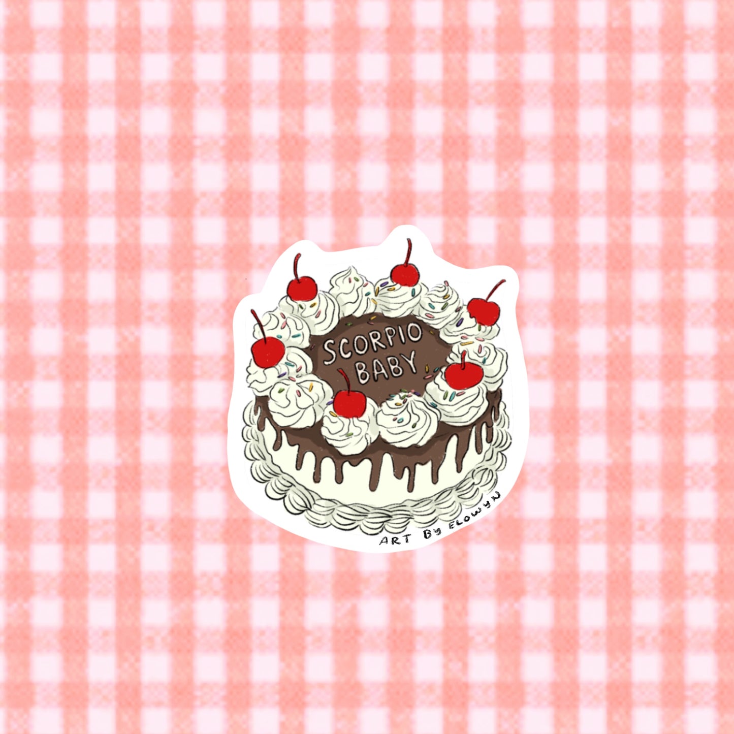 Scorpio Cake Sticker