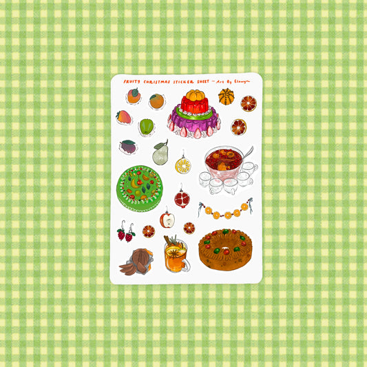 Fruity Christmas Sticker Sheet
