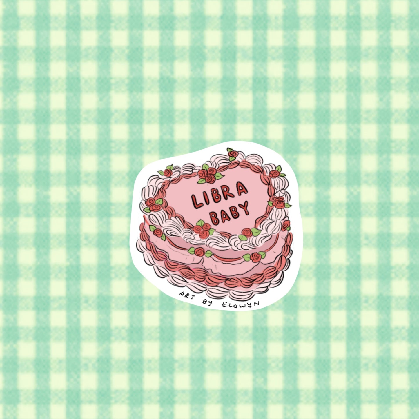 Libra Cake Sticker