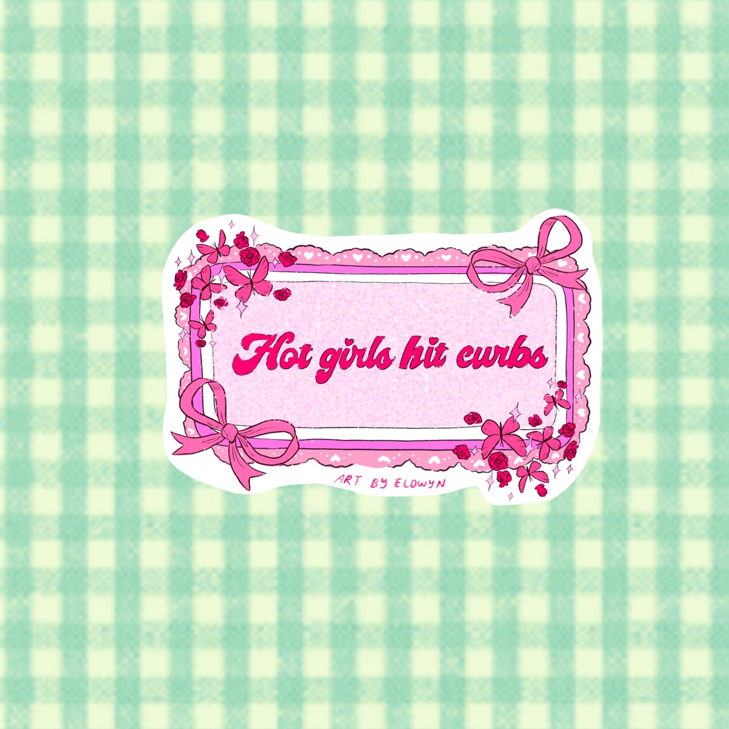 Hot Girls Hit Curbs Bumper Sticker