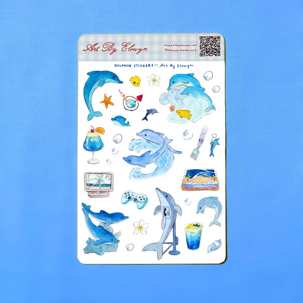 Dolphin Sticker Sheet