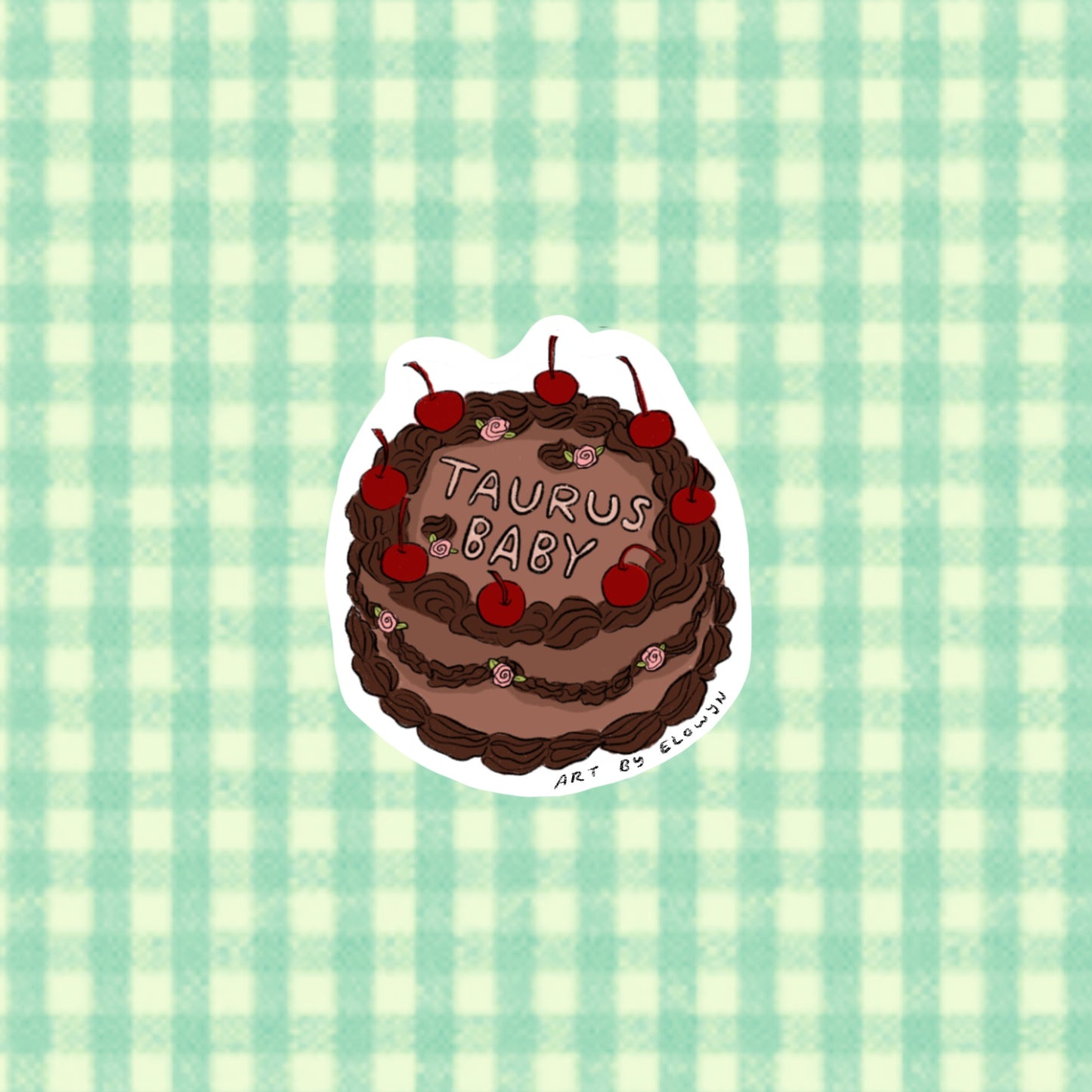 Taurus Cake Sticker