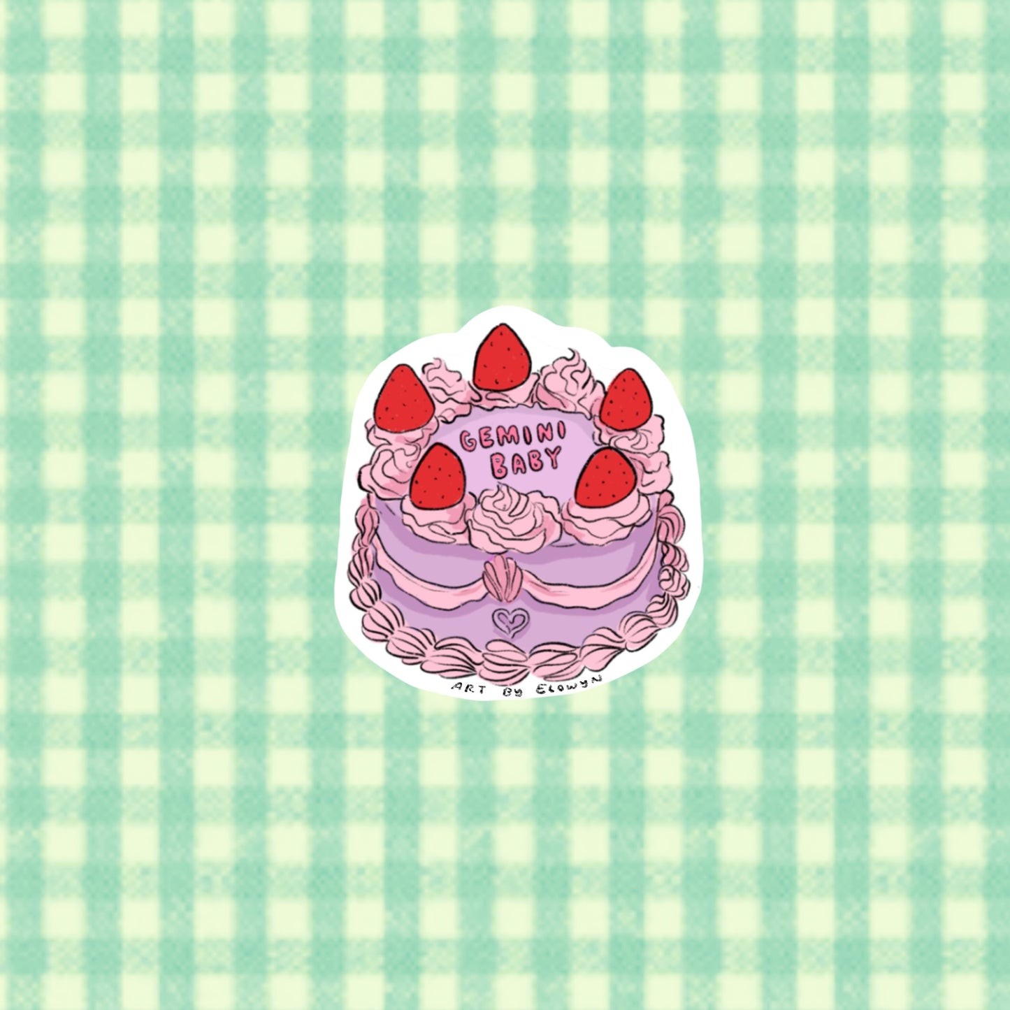 Gemini Cake Sticker