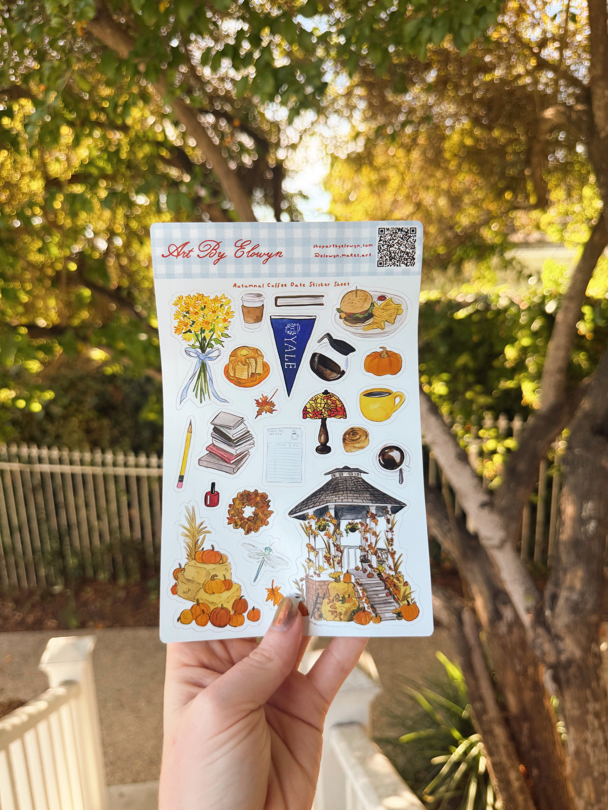 Autumnal Coffee Date Sticker Sheet