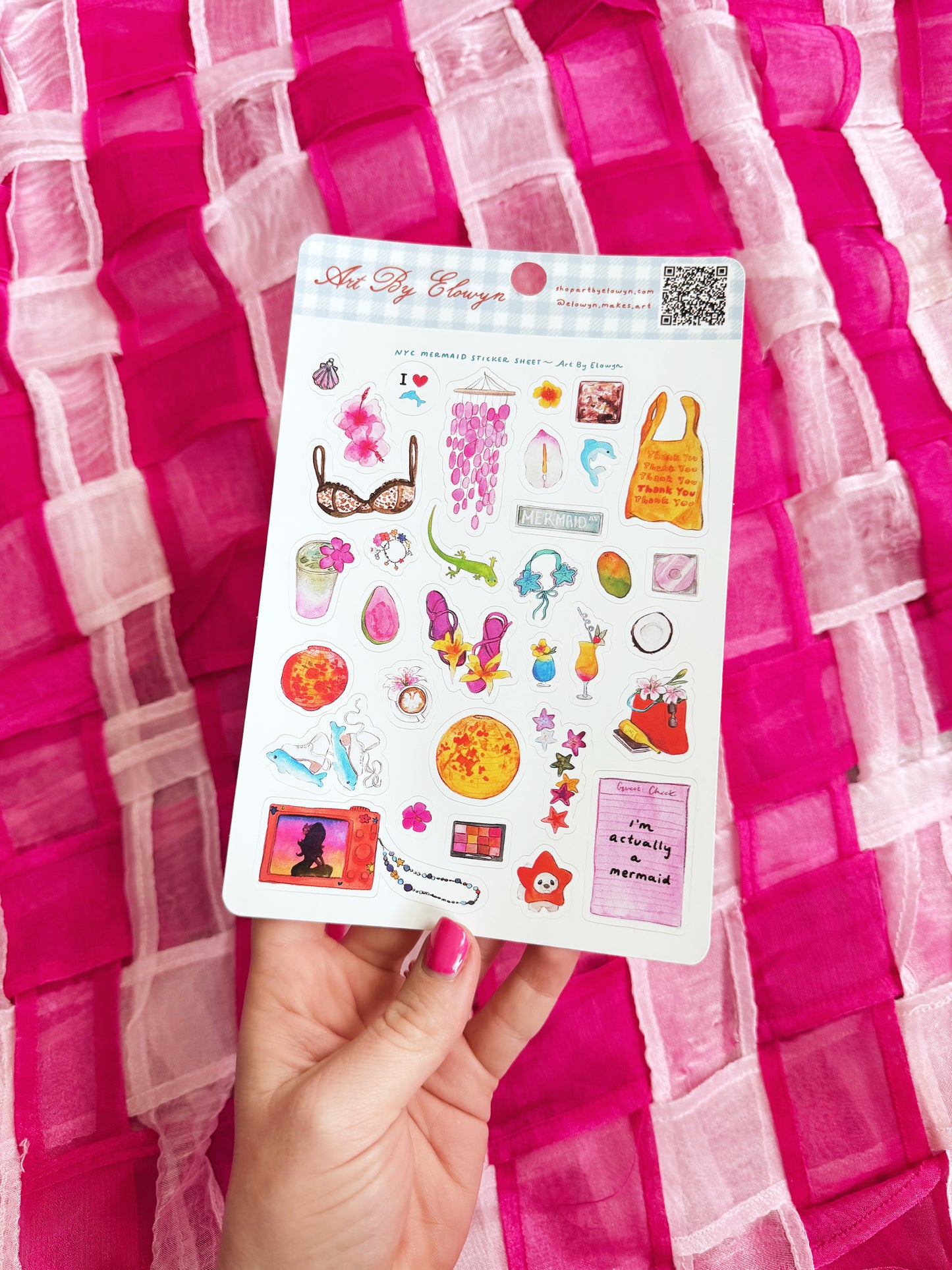 NYC Mermaid Sticker Sheet