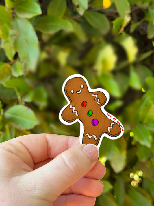 Mini Gingerbread Man Sticker