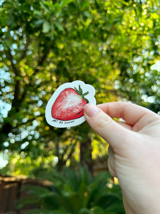 Mini Strawberry Sticker