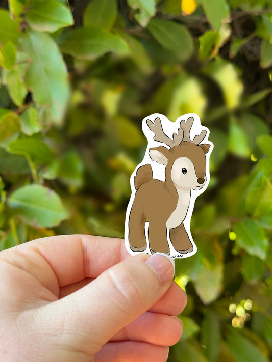 Mini Christmas Reindeer Sticker