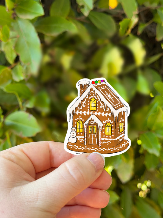 Mini Gingerbread House Sticker