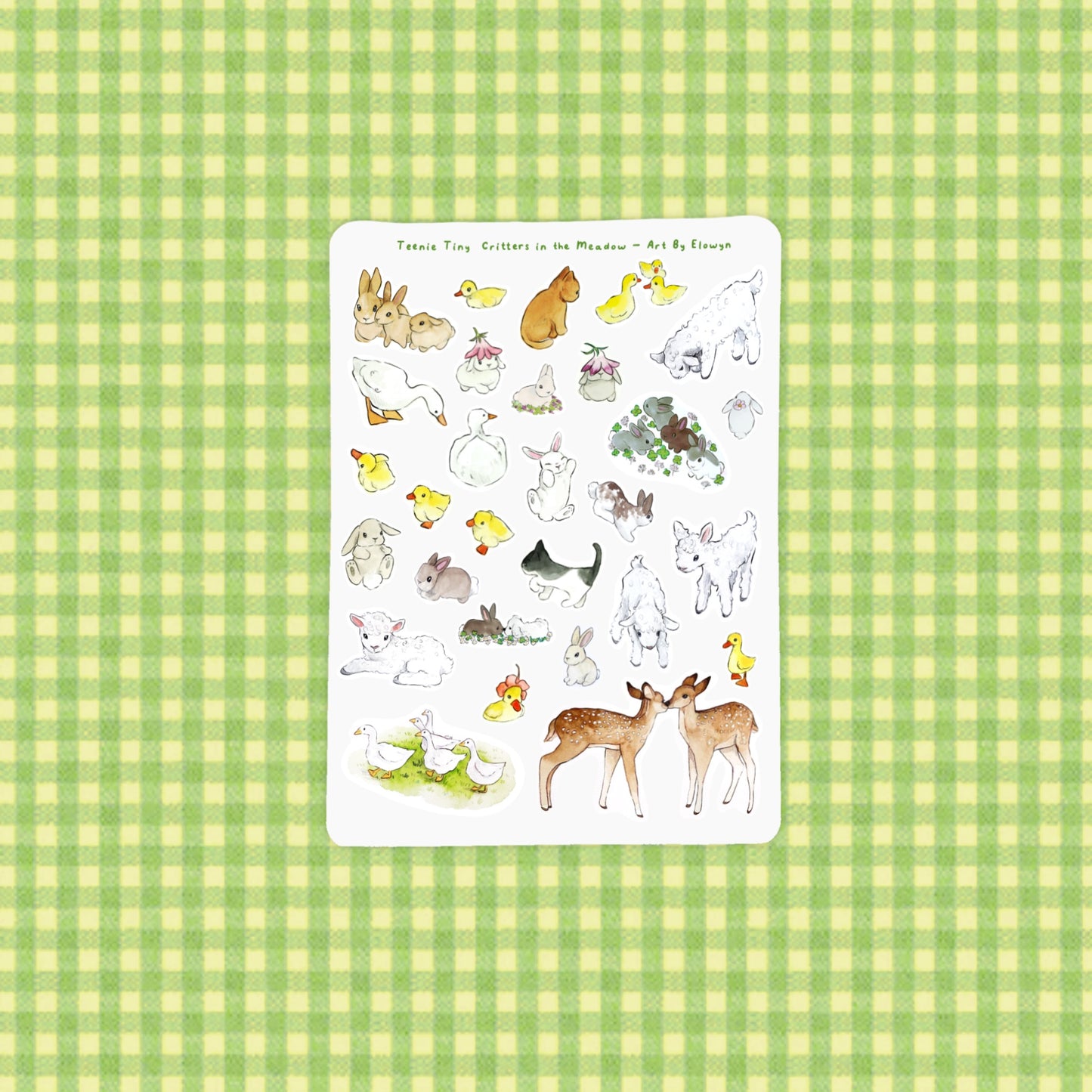 🐰NEW🐰 Critters in a Meadow Sticker Sheet