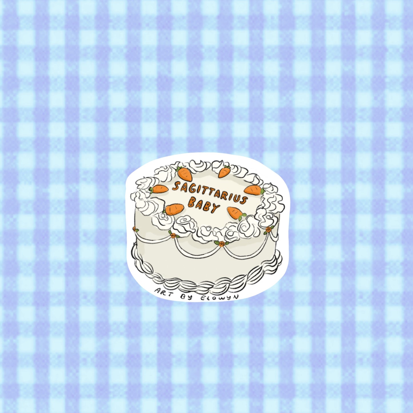 Sagittarius Cake Sticker