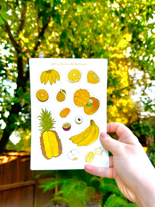 Yellow Fruits Sticker Sheet