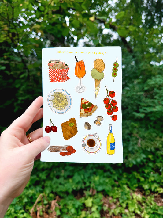 Italian Food Sticker Sheet