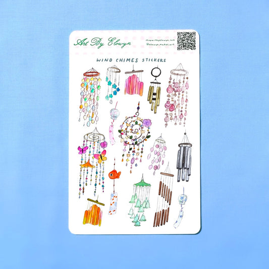 Wind Chimes Sticker Sheet