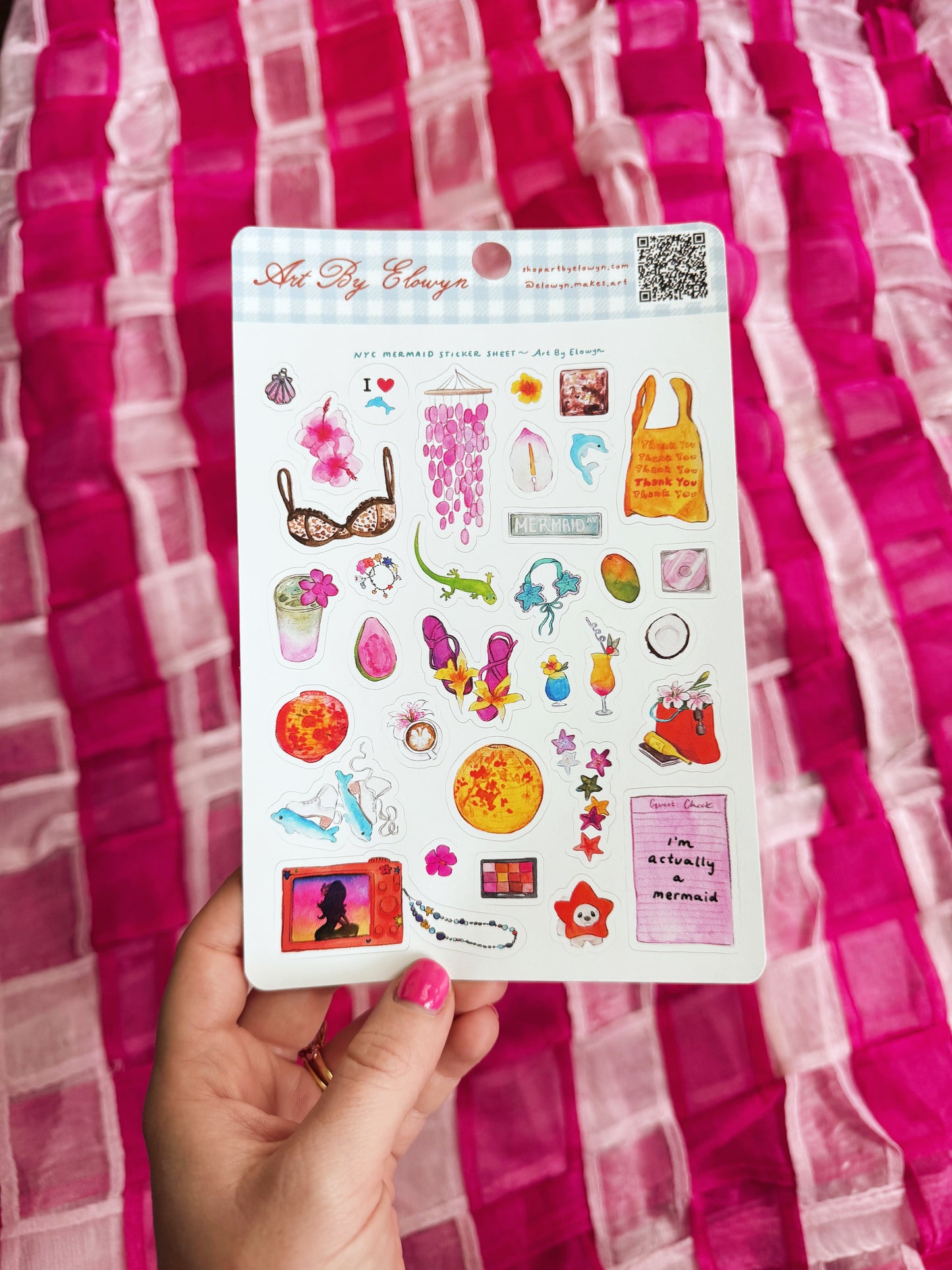 NYC Mermaid Sticker Sheet