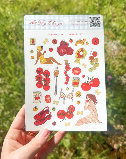 Tomato Girl Sticker Sheet