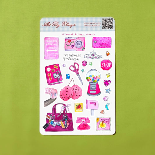 Midwest Prinsesa Sticker Sheet