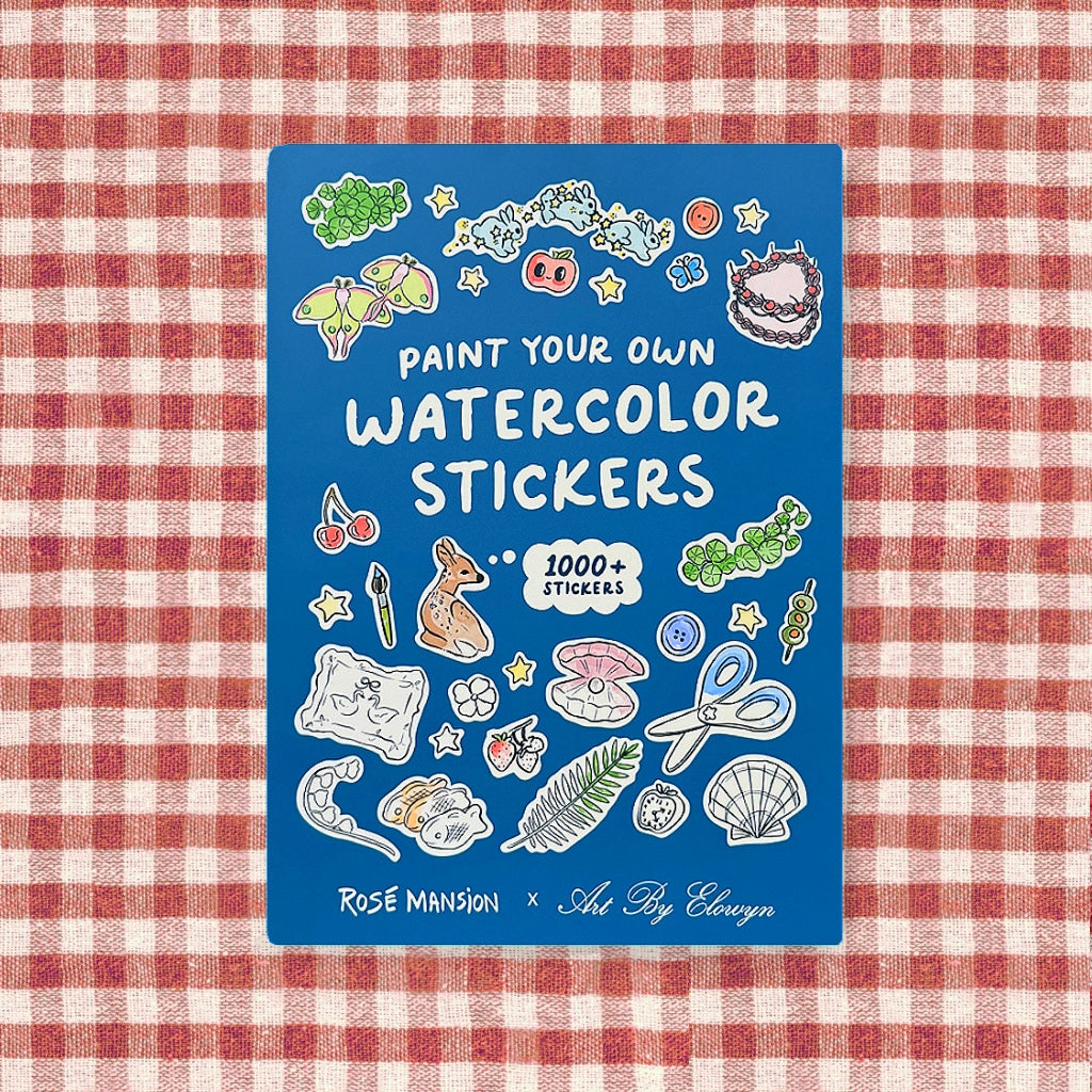 Paint Your Own Watercolor Stickers Book