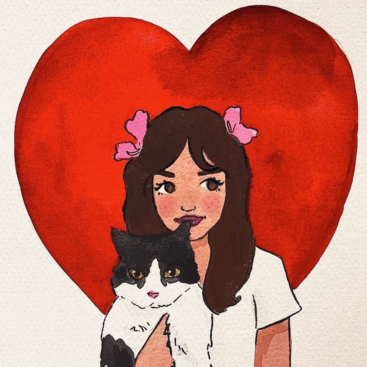 LIMITED AVAILABILITY - Valentine's Day 2026 - Watercolor Portrait