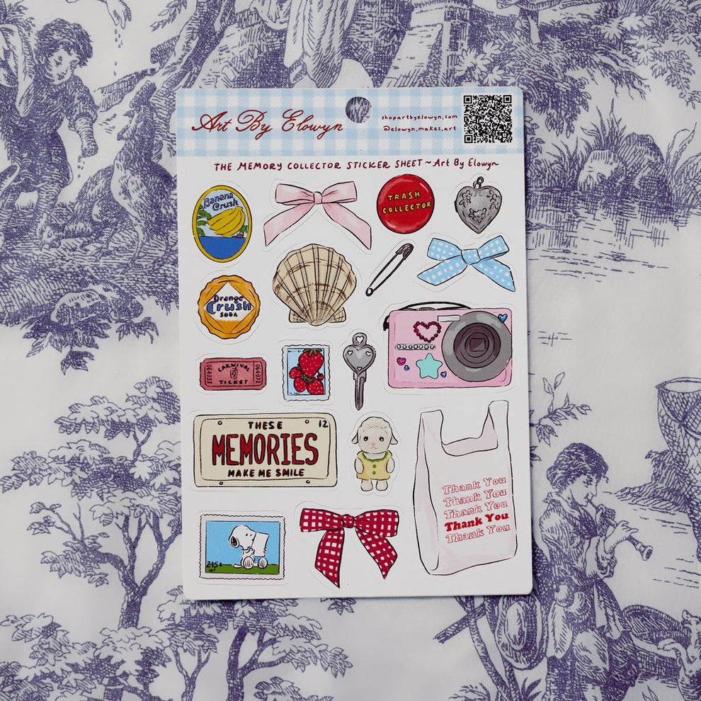 The Memory Collector - 5x7 Sticker Sheet – Art by Elowyn