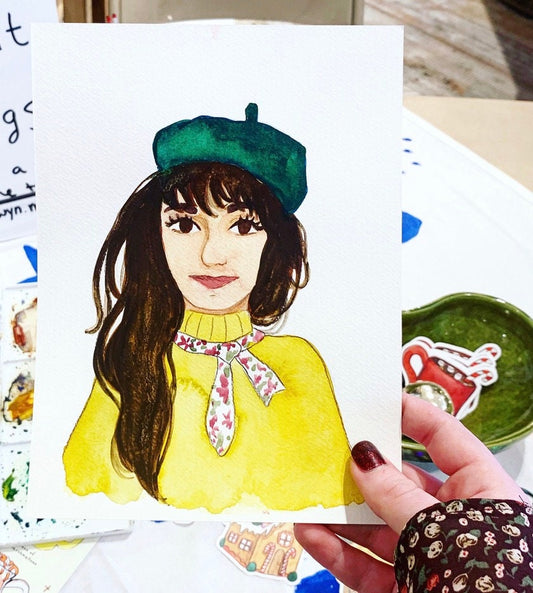 Custom Watercolor Portrait | Portrait Painting | Watercolor Painting | Custom Painting | Custom Art | Watercolor Art | Couple Painting