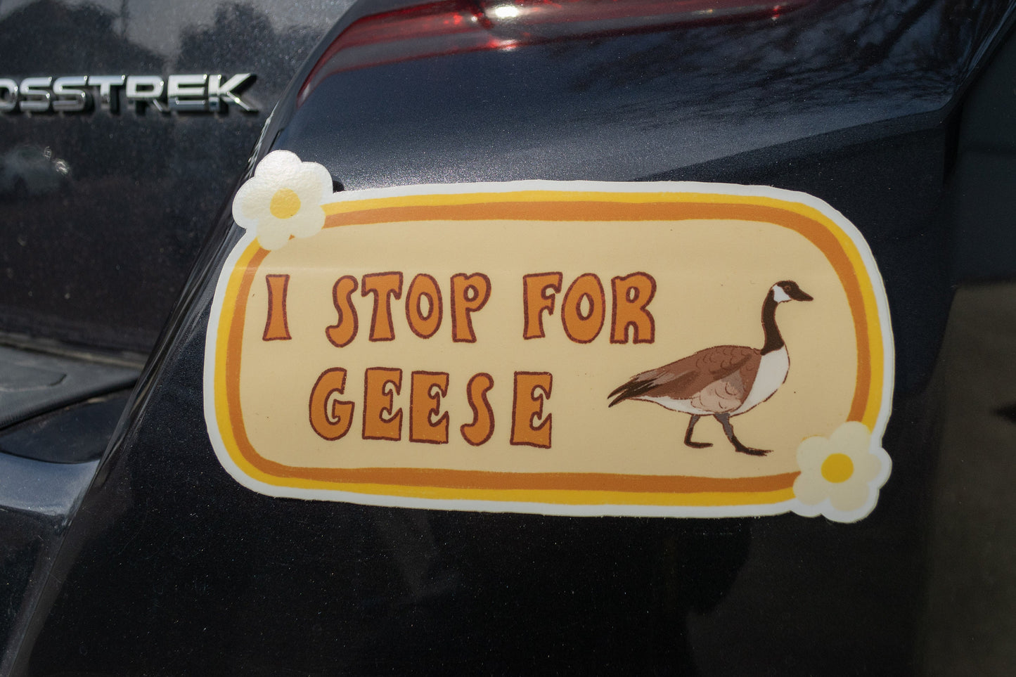 I Stop For Geese Bumper Sticker | Goose Sticker | Stickers for Car | Bumper Stickers | Waterproof Stickers | Stickers