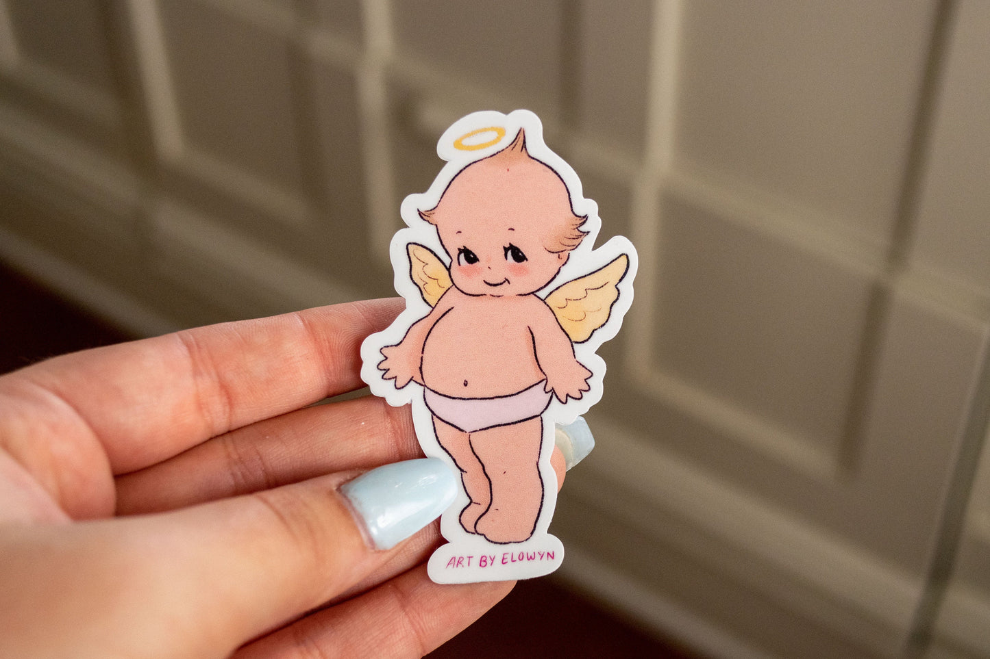 Angel and Devil Sticker | Waterproof Sticker | Laptop Stickers | Stickers for Hydroflask | Kewpie Sticker