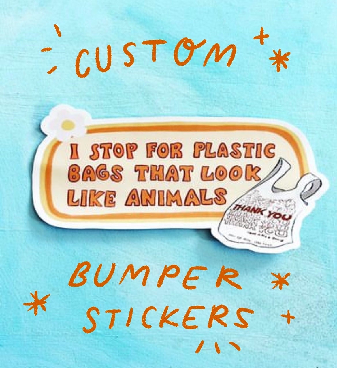 I Stop For Custom Bumper Sticker | Custom Sticker | Stickers for Car | Bumper Stickers | Waterproof Stickers | Stickers