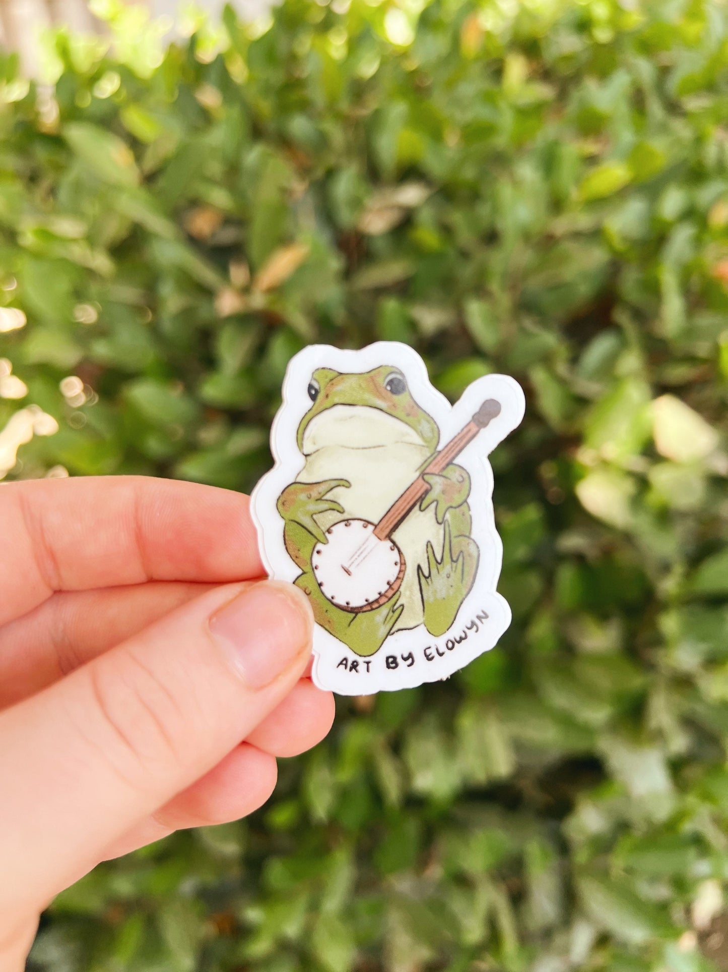 Frog Musician Sticker | Stickers for Hydroflask | Laptop Stickers | Waterproof Stickers | Spooky Season Stickers