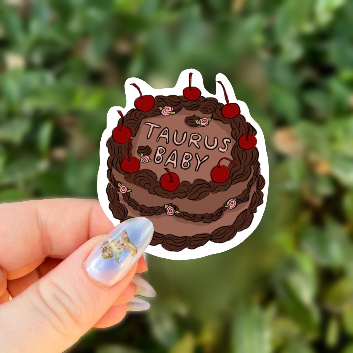 Taurus Cake Stickers | Fancy Cake Stickers | Astrology Stickers | Waterproof Stickers | Vinyl Stickers | Laptop Stickers | Stickers | Zodiac