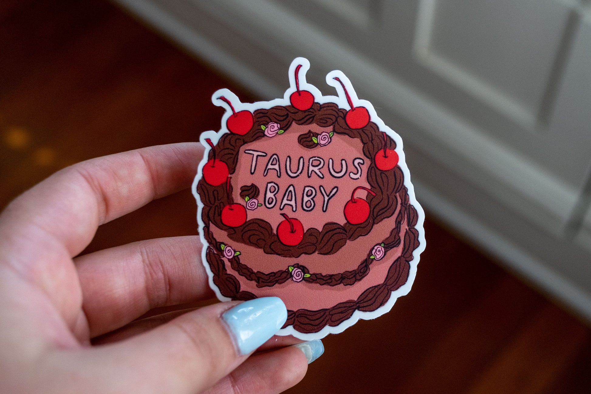 Taurus Cake Stickers | Fancy Cake Stickers | Astrology Stickers | Waterproof Stickers | Vinyl Stickers | Laptop Stickers | Stickers | Zodiac