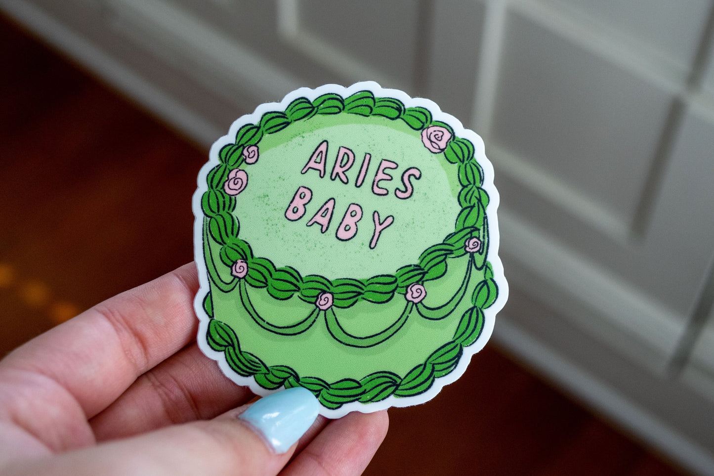 Aries Cake Stickers | Fancy Cake Stickers | Astrology Stickers | Waterproof Stickers | Vinyl Stickers | Laptop Stickers | Stickers | Zodiac