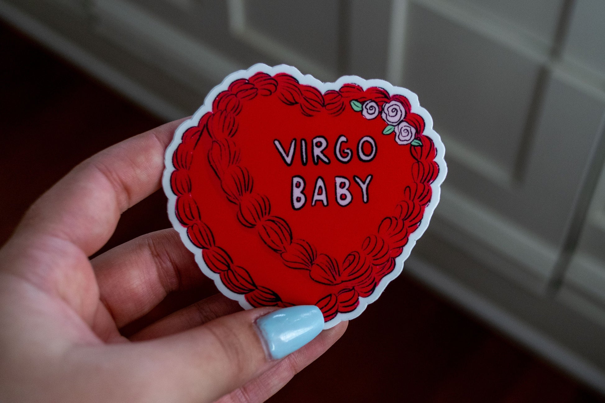 Virgo Cake Stickers | Fancy Cake Stickers | Astrology Stickers | Waterproof Stickers | Vinyl Stickers | Laptop Stickers | Stickers | Zodiac