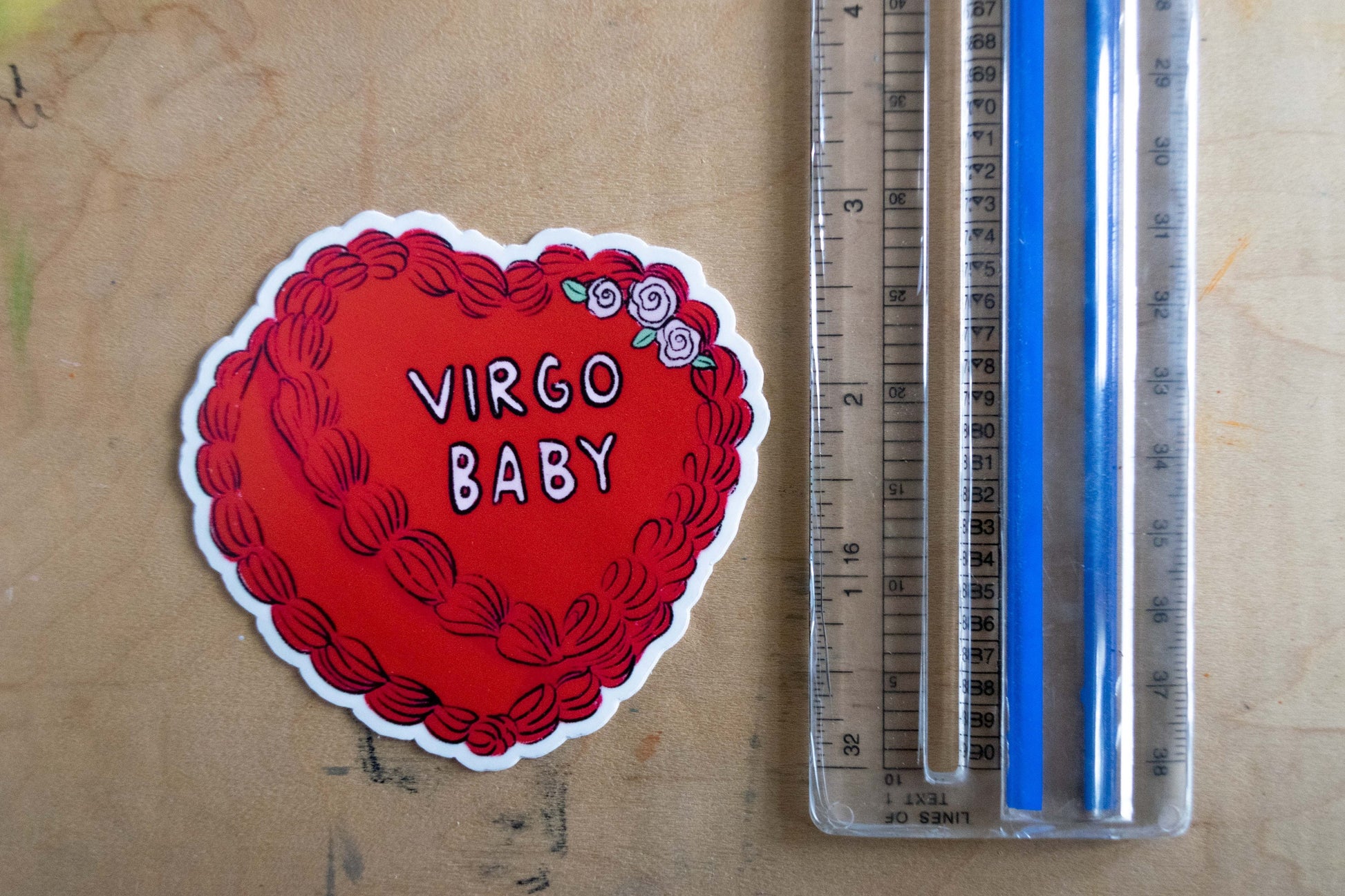 Virgo Cake Stickers | Fancy Cake Stickers | Astrology Stickers | Waterproof Stickers | Vinyl Stickers | Laptop Stickers | Stickers | Zodiac