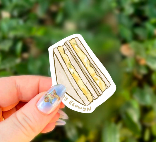 Egg Salad Sandwich Sticker | Foodie Sticker | Food Sticker | Waterproof Sticker | Stickers for Hydroflask