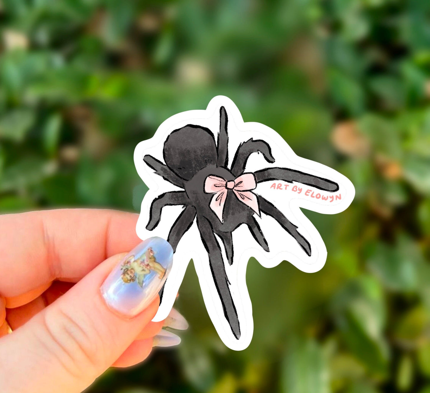 Coquette Tarantula Sticker | Girly Girl Sticker | Spider with Bow Sticker | Waterproof Sticker | Stickers for Hydroflask