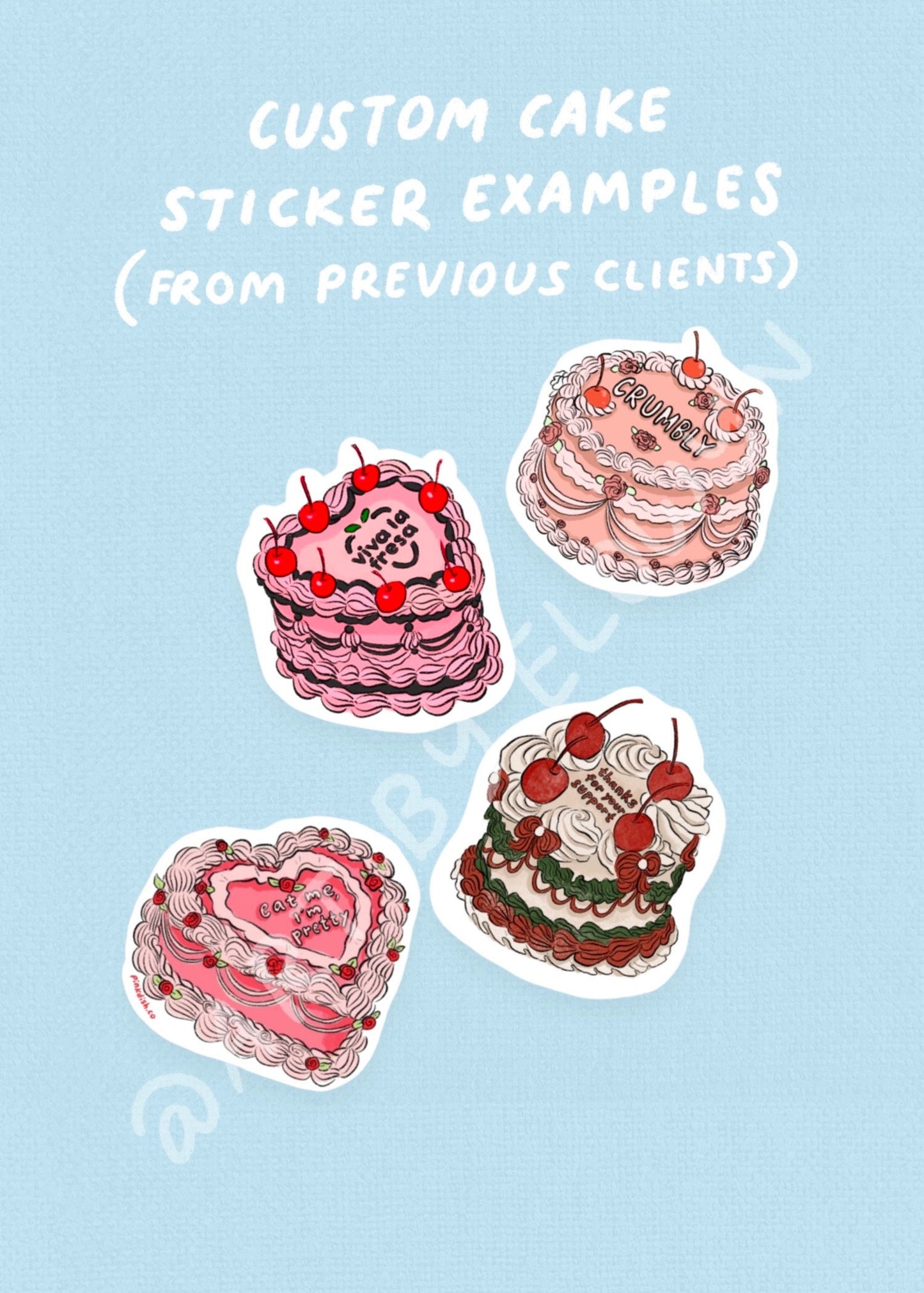 Custom Cake Stickers