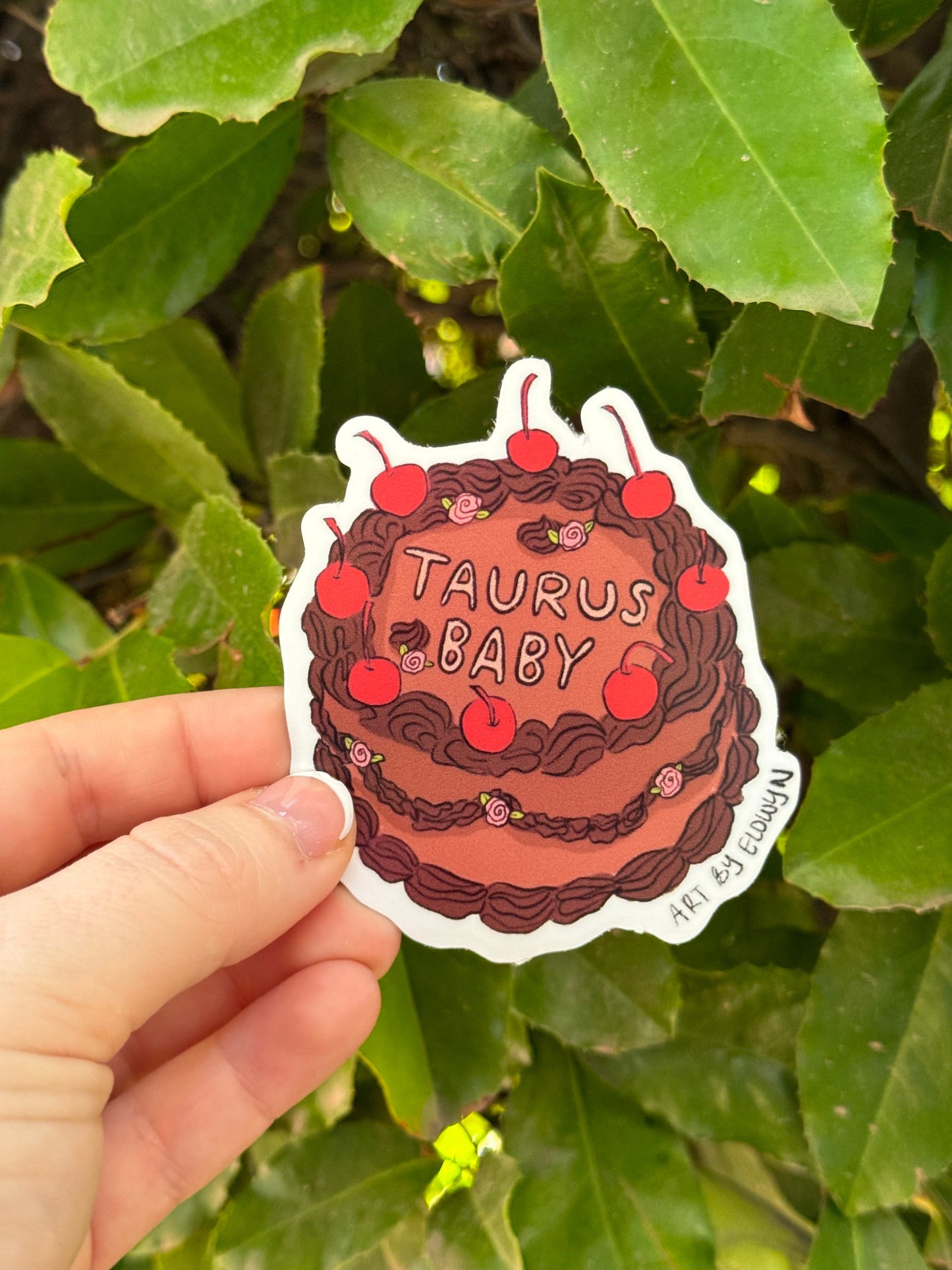 Taurus Cake Stickers | Fancy Cake Stickers | Astrology Stickers | Waterproof Stickers | Vinyl Stickers | Laptop Stickers | Stickers | Zodiac