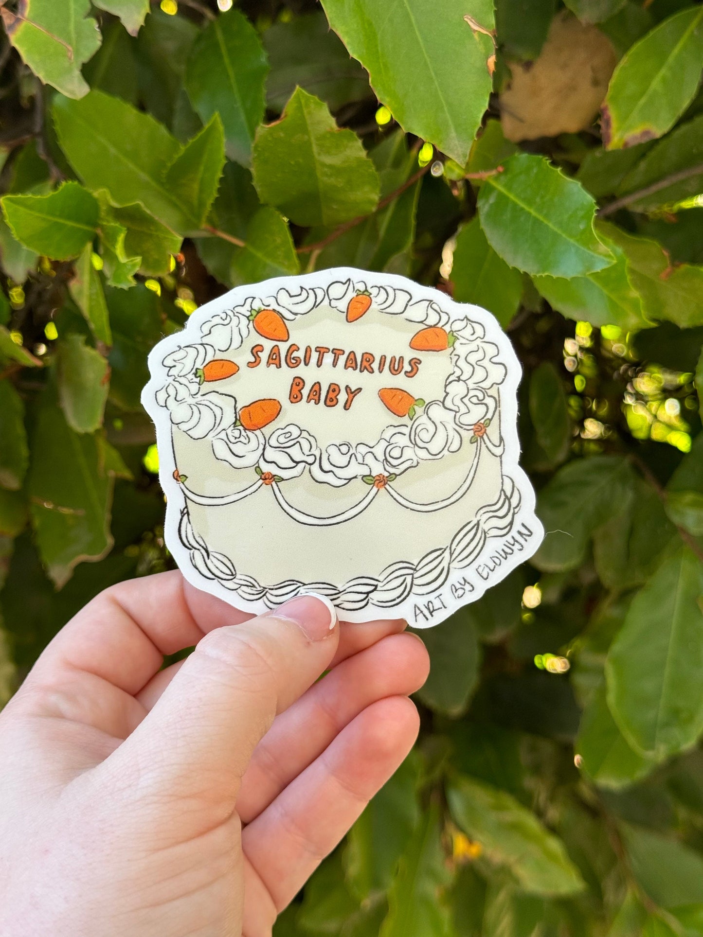 Sagittarius Cake Stickers | Fancy Cake Stickers | Astrology Stickers | Waterproof Stickers | Vinyl Stickers |Laptop Stickers|Stickers|Zodiac