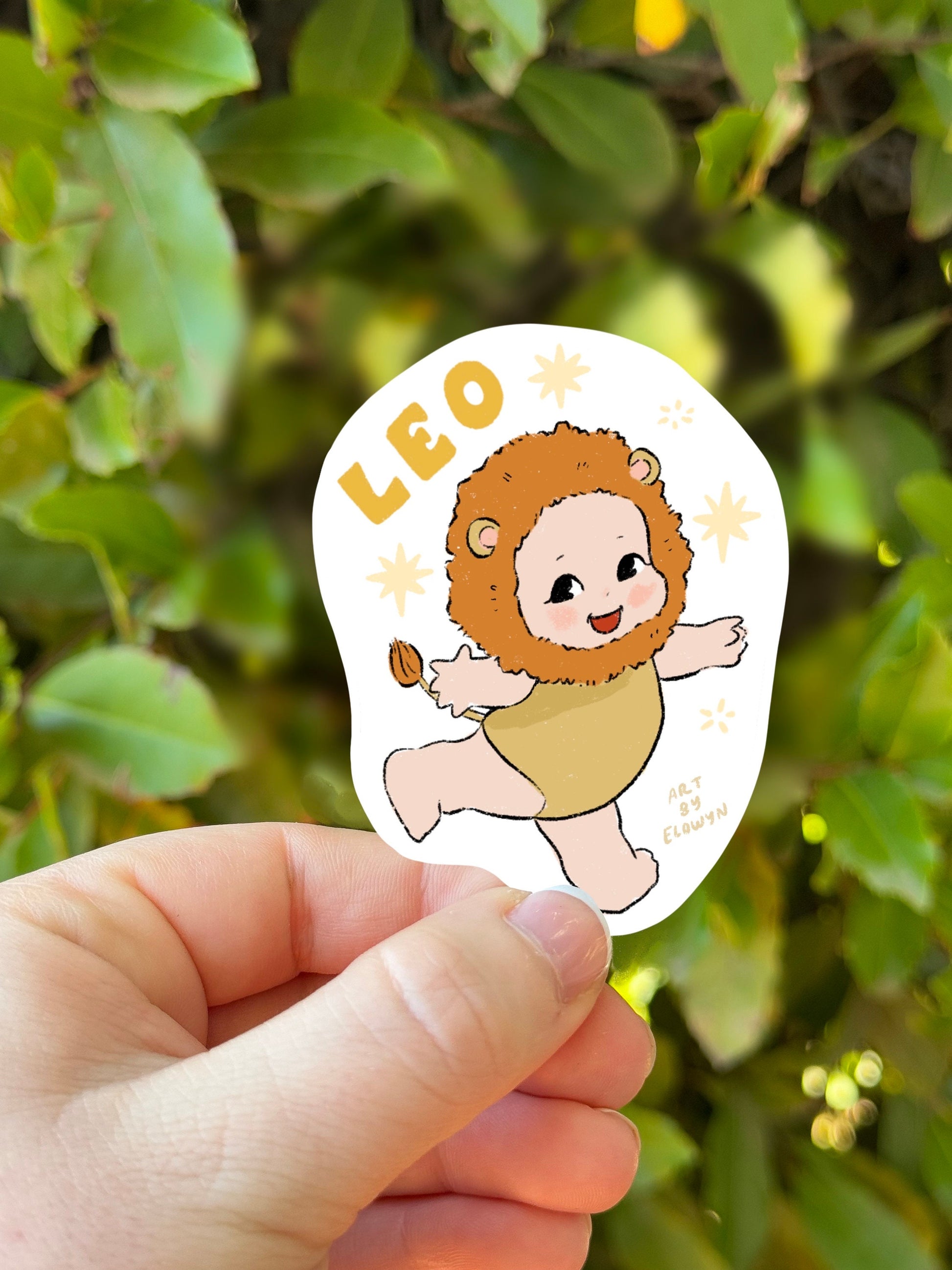 Leo Cupid Baby Sticker | Waterproof Sticker | Laptop Stickers | Stickers for Hydroflask | Kewpie Sticker | Astrology Zodiac Stickers