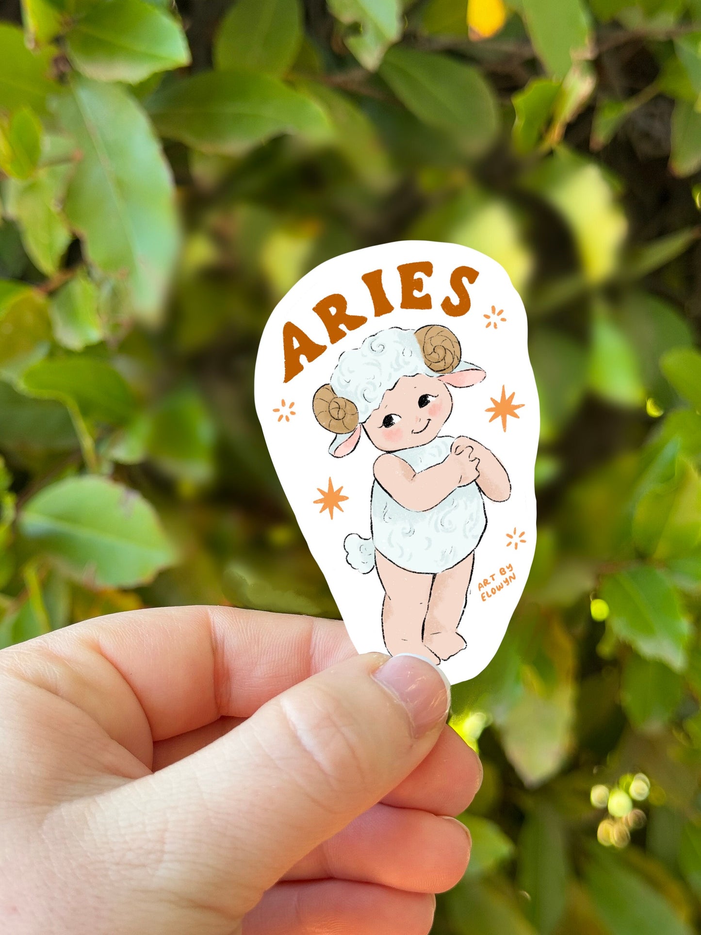 Aries Cupid Baby Sticker | Waterproof Sticker | Laptop Stickers | Stickers for Hydroflask | Kewpie Sticker | Astrology Zodiac Stickers