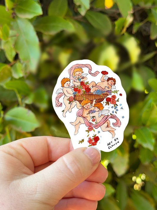 Cute Cupids Sticker | Valentines Day Sticker | Sticker | Waterproof Sticker | Stickers for Hydroflask