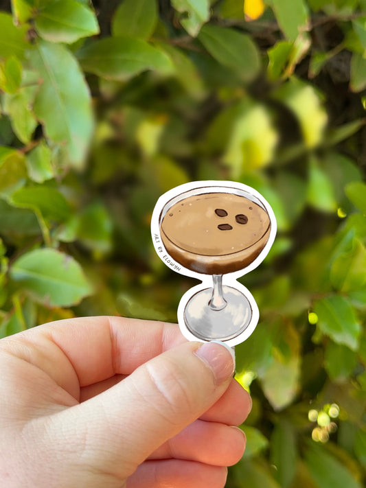 Espresso Martini Sticker | Coffee Sticker | Coquette Sticker | Stickers for Hydroflask