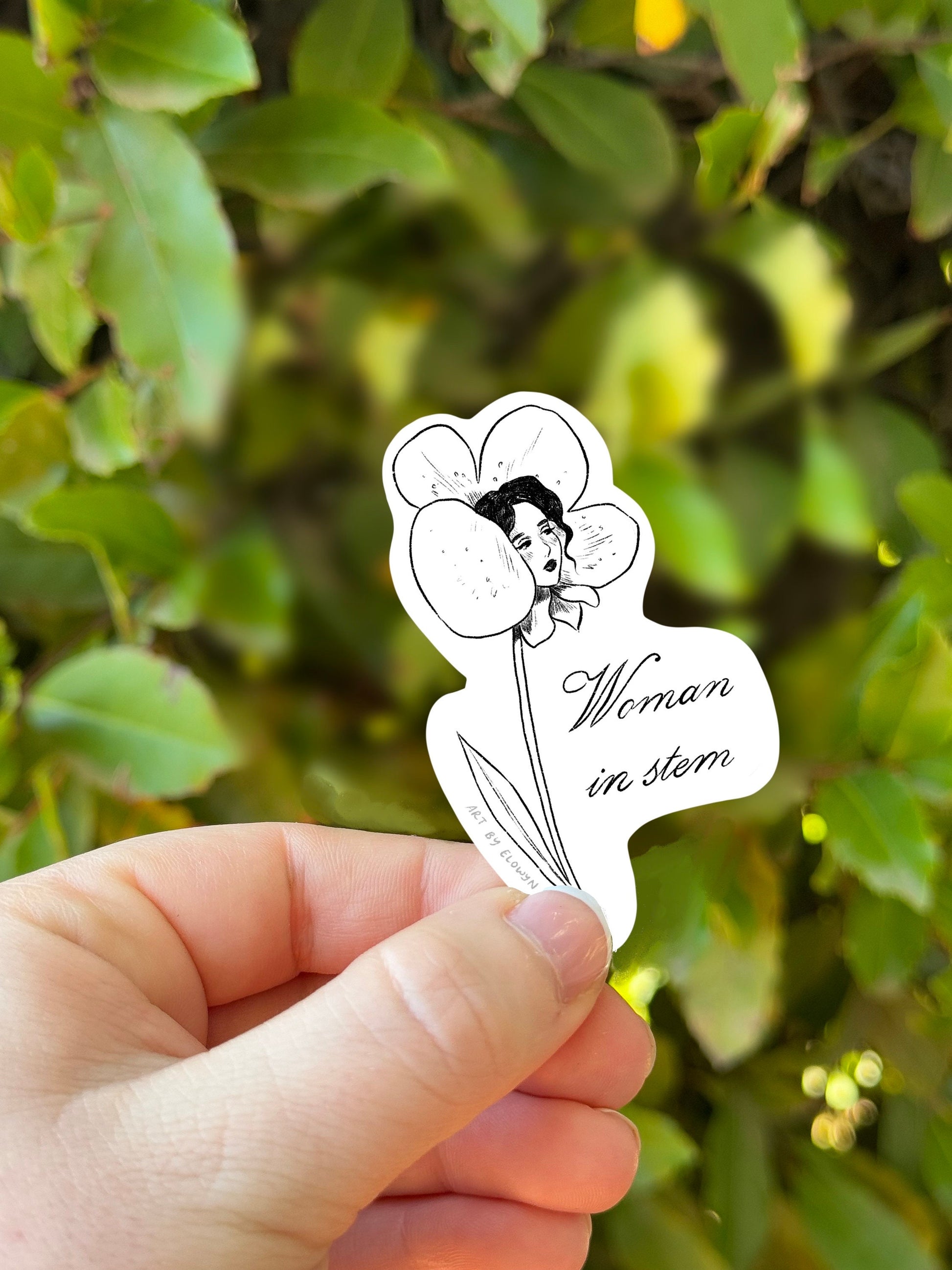 Woman in stem Sticker | Women In STEM Sticker | Science girl academia Sticker | Waterproof Sticker | Stickers for Hydroflask