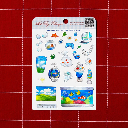 Frutiger Aero Sticker Sheet